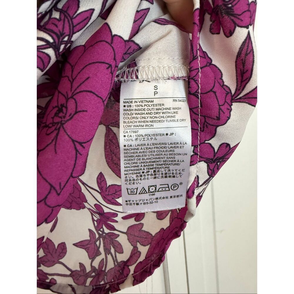 Banana Republic pink floral crewneck layered front tank size small - Picture 4 of 8